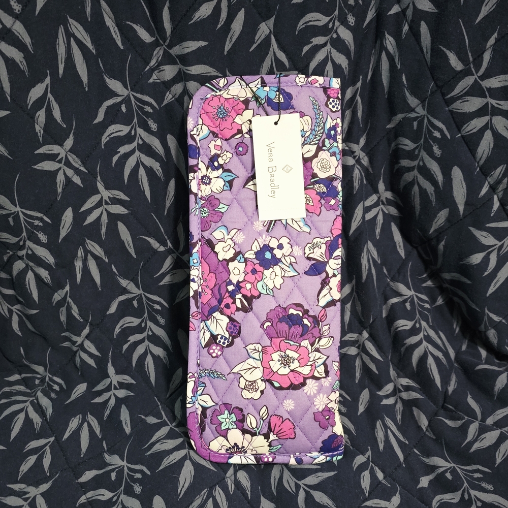 Vera Bradley Floral Purple Hair Tool Holder- NWT